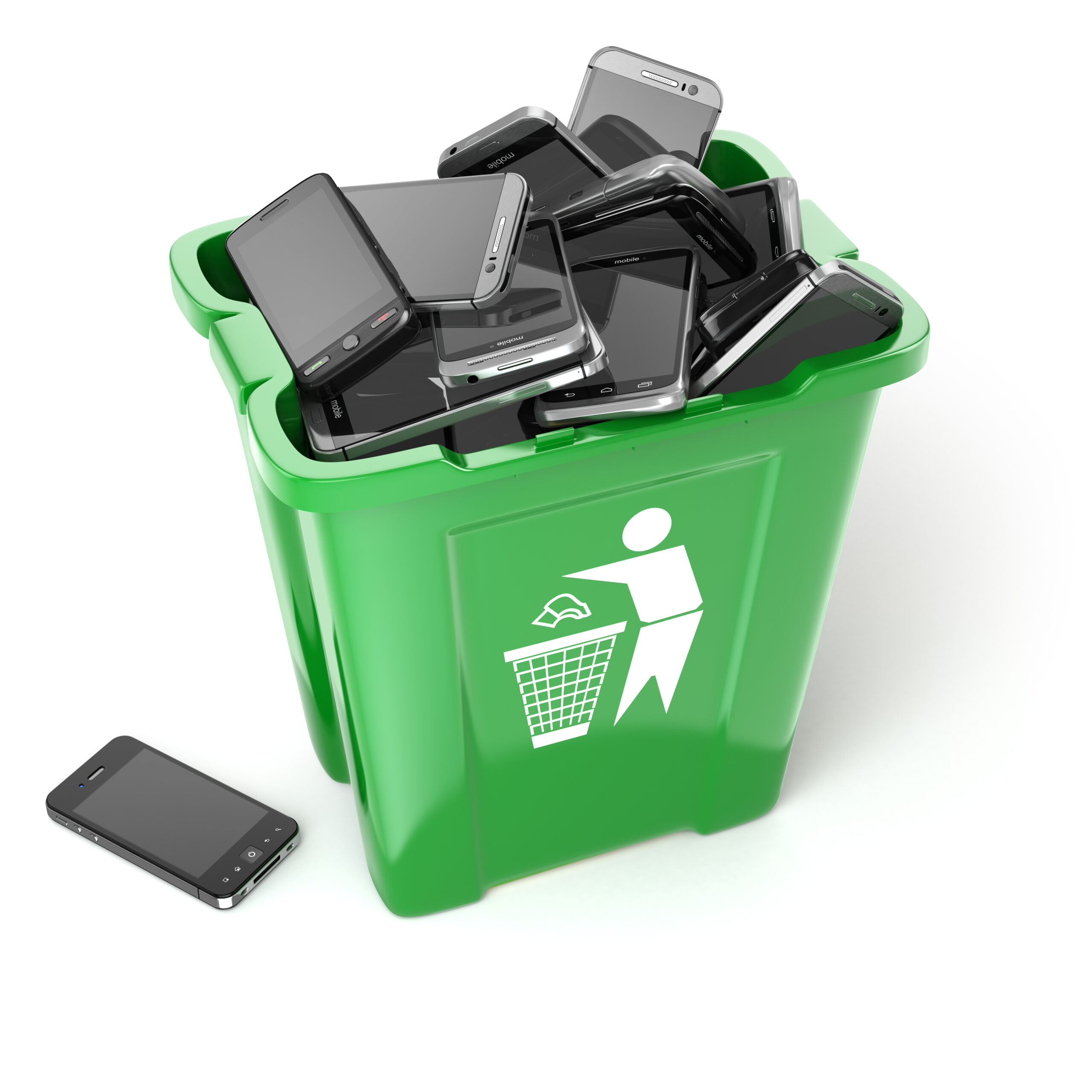 mobile phones in garbage can isolated on white bac 2023 11 27 04 53 34 utc scaled